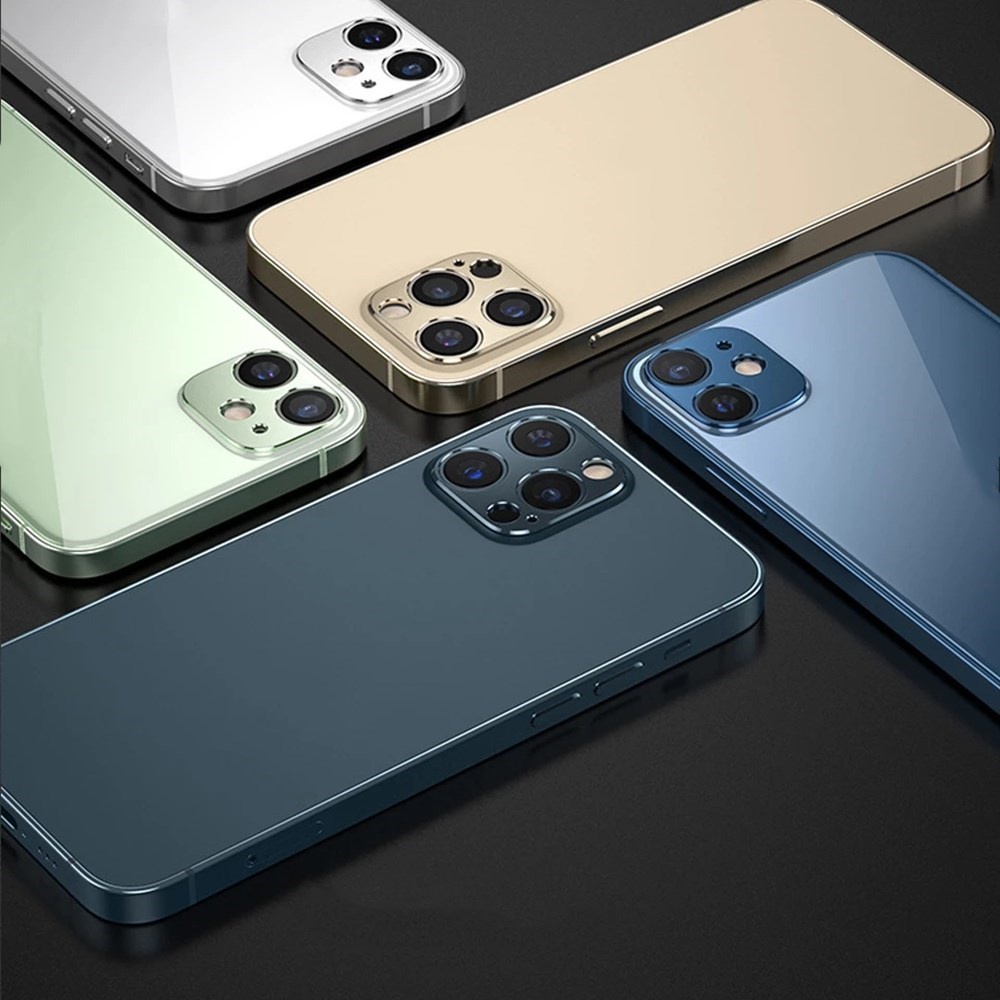 Pelindung Lensa Kamera Bahan Metal Titanium Alloy Untuk iPhone 11 12 13 Pro Max 12 13 Mini 13