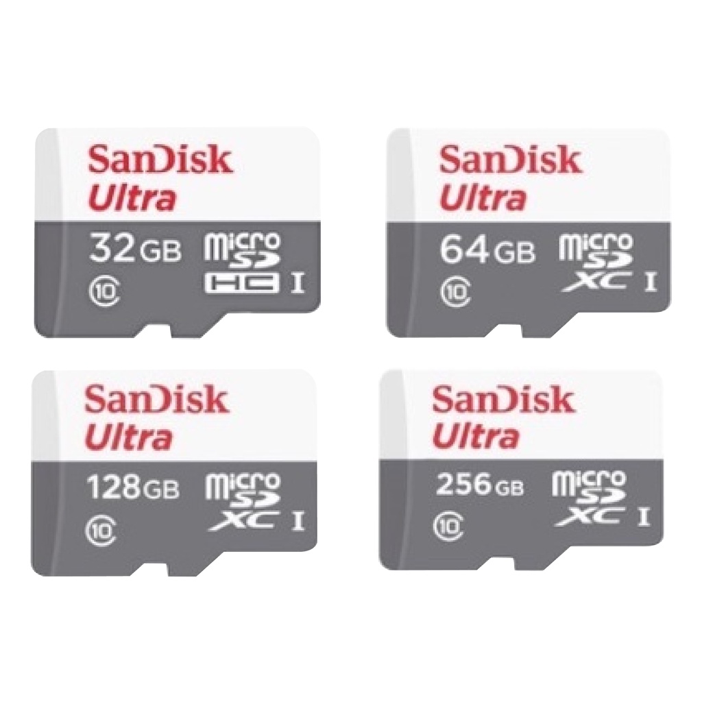 SanDisk Micro SD Ultra Kartu Memori TF Class10 Kapasitas 128GB 256GB 512GB Memory Card