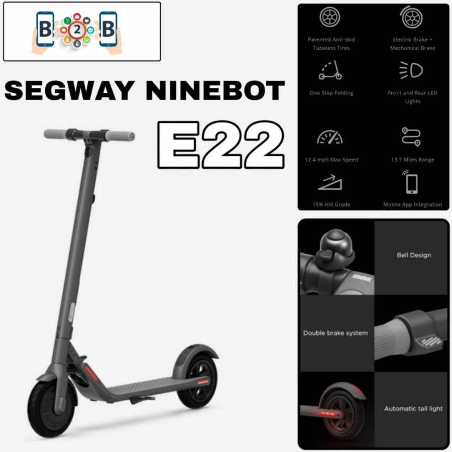 NINEBOT KickScooter E22 - Electric Scooter Kick Scooter by Segway