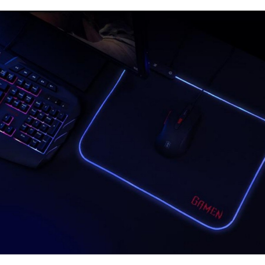 NA - Mousepad Gaming RGB Lighting Gamen 7 Color AntiSelip GP-H