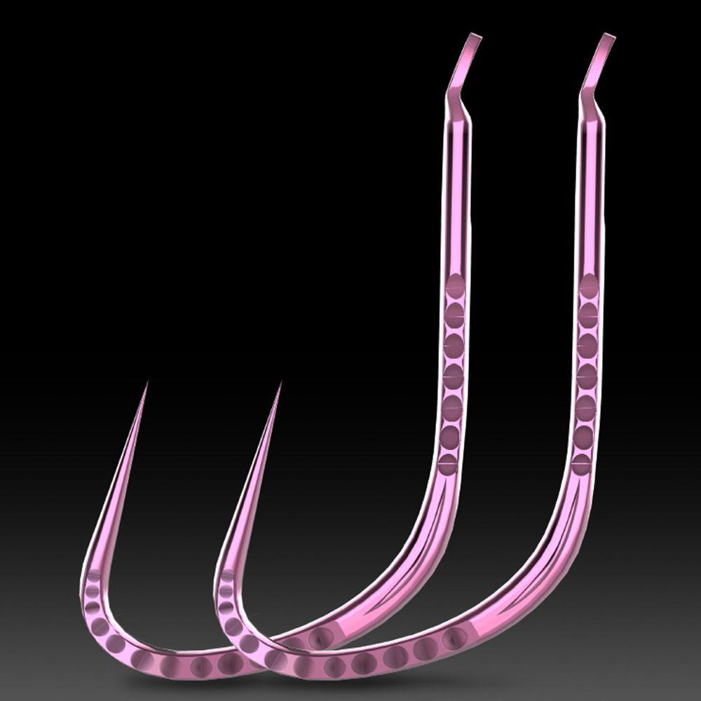 Suyo 30pcs Fishhook Alat Bungkus Kotak Pink Muda Tanduk Gigi Ikan Gurame