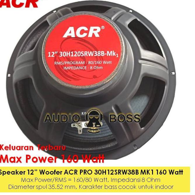 Update - Speaker 12 Inch Woofer ACR PRO 160 Watt - Speaker Woofer Wufer 12 Inch ACR PRO 160W ,.