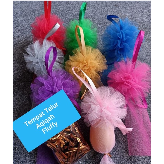 tempat telur aqiqah tempat telur cukuran bunga fluffy