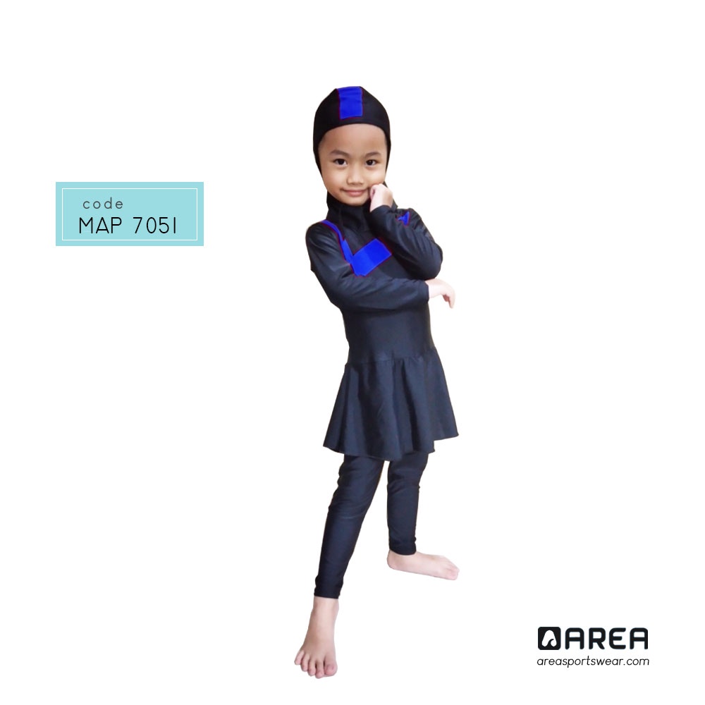 Baju renang anak muslim TK, baju renang muslimah anak perempuan TK
