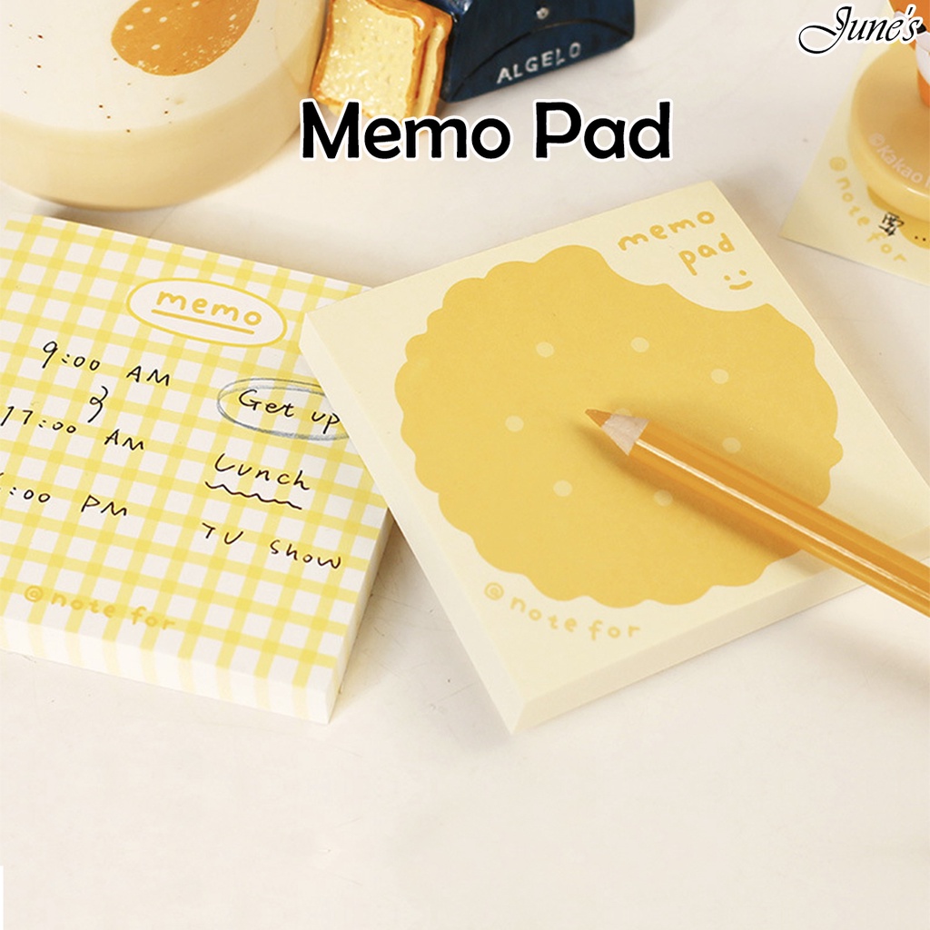 

100 Lembar Kertas Memo Motif ATK Sekolah Kantor Catatan Notes