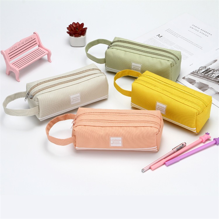 Kotak Pensil Dan Stationery Dual Zipper / Dompet Pensil 2 Pouch