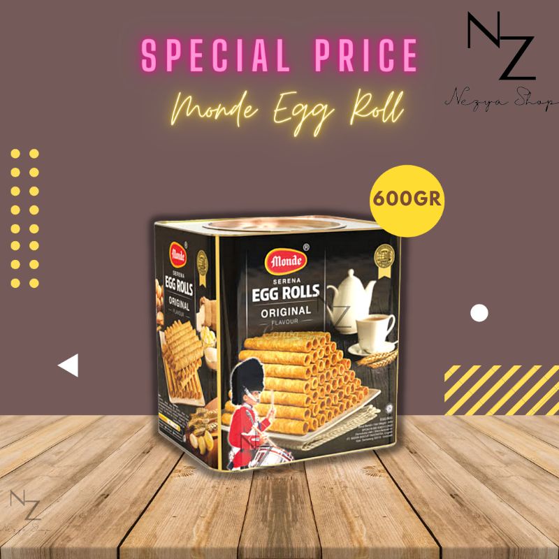 

MONDE EGG ROLL 600GR monde kaleng