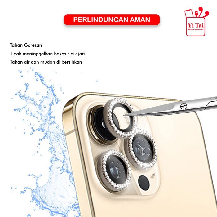 RING LENSA KAMERA DIAMOND YI TAI FOR IPHONE 12 12 MINI IPHONE 12 PRO MAX