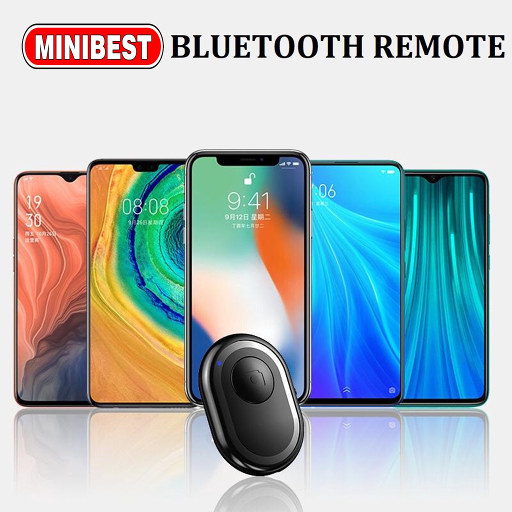 REMOTE BLUETOOTH REMOTE SHUTTER KAMERA / REMOTE SELFIE / REMOTE FOTO HP REMOT