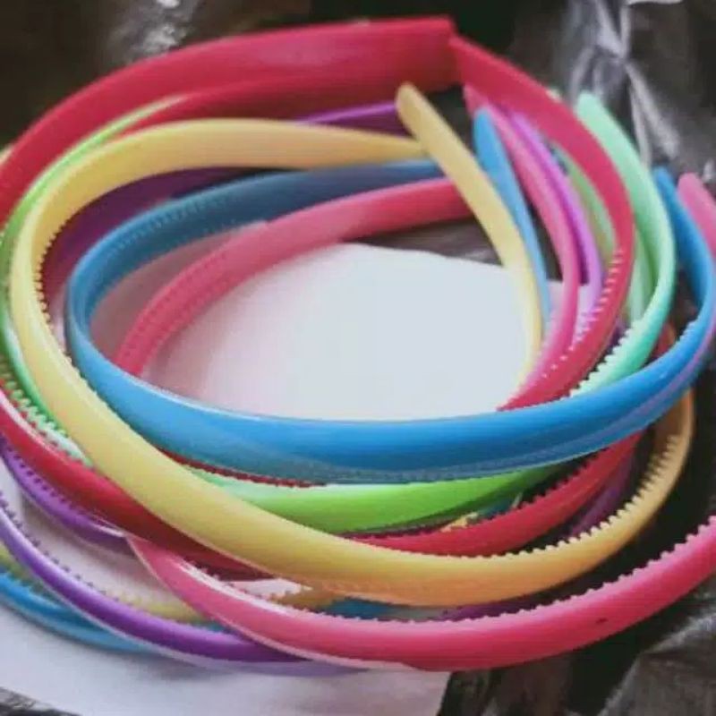 BANDO PLASTIK COLOUR WANITA COWOK CEWEK BISA PAKAI