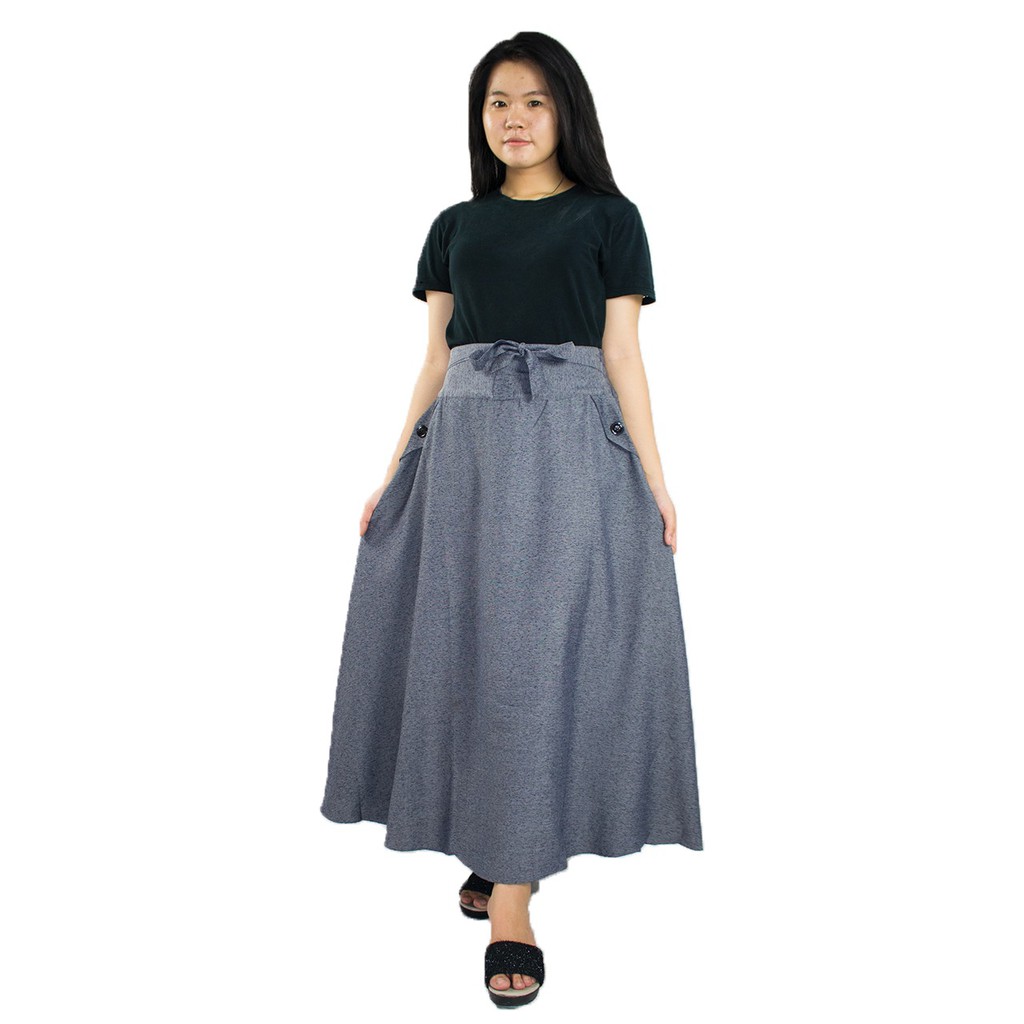 SB Collection Rok Maxi Jalila Payung Panjang Casual Longskirt Wanita