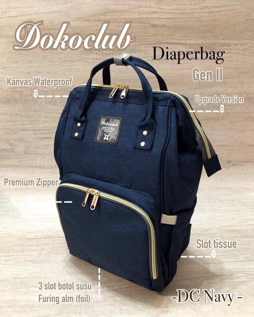 Tas ANELLO diaper Bag GEN 3 POLOS UPGRADE BOTOL SUSU