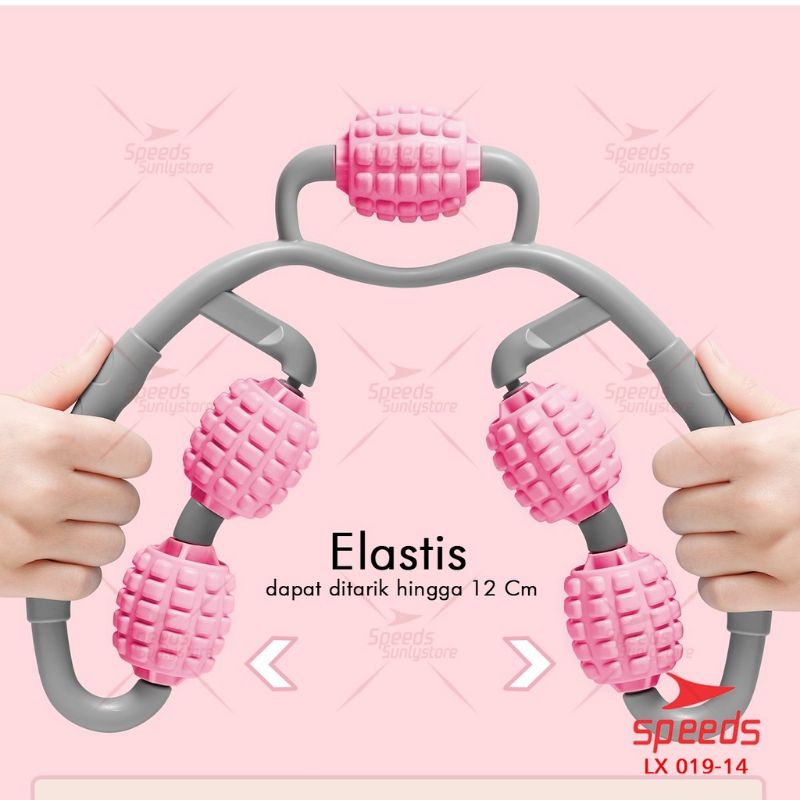 SPEEDS Alat Pijat Tongkat Pijat Massage Ball Roller Alat Pijat Manual Betis Kaki Bola