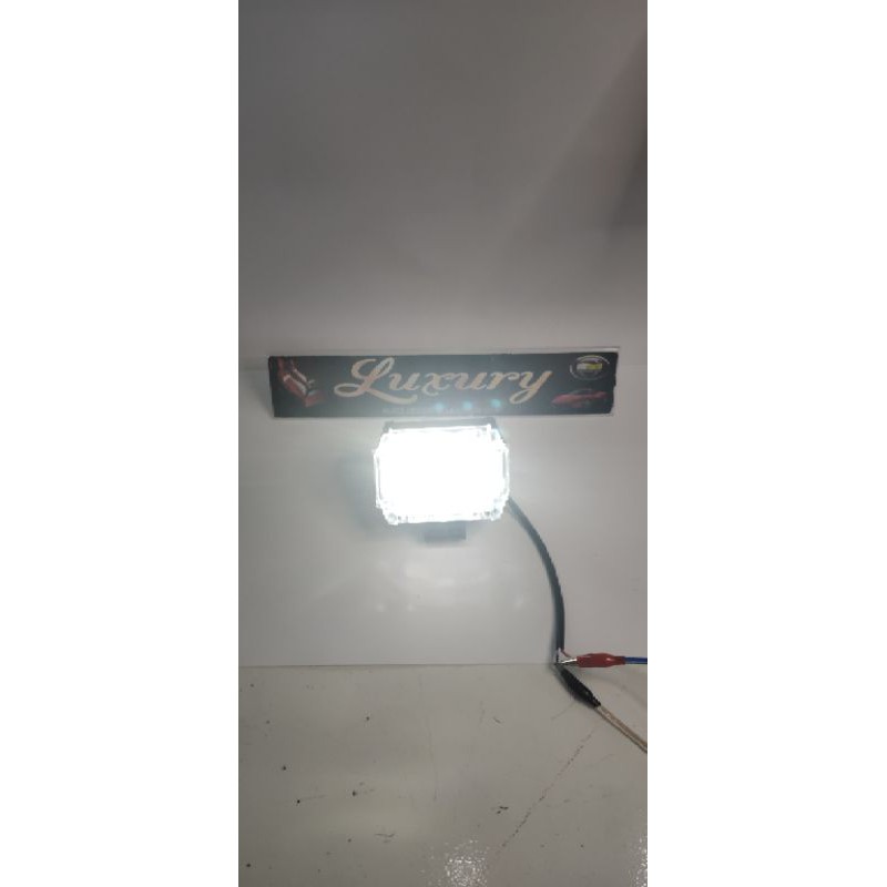 lampu sorot tembak 6 mata kotak led plus 3 senja strobo