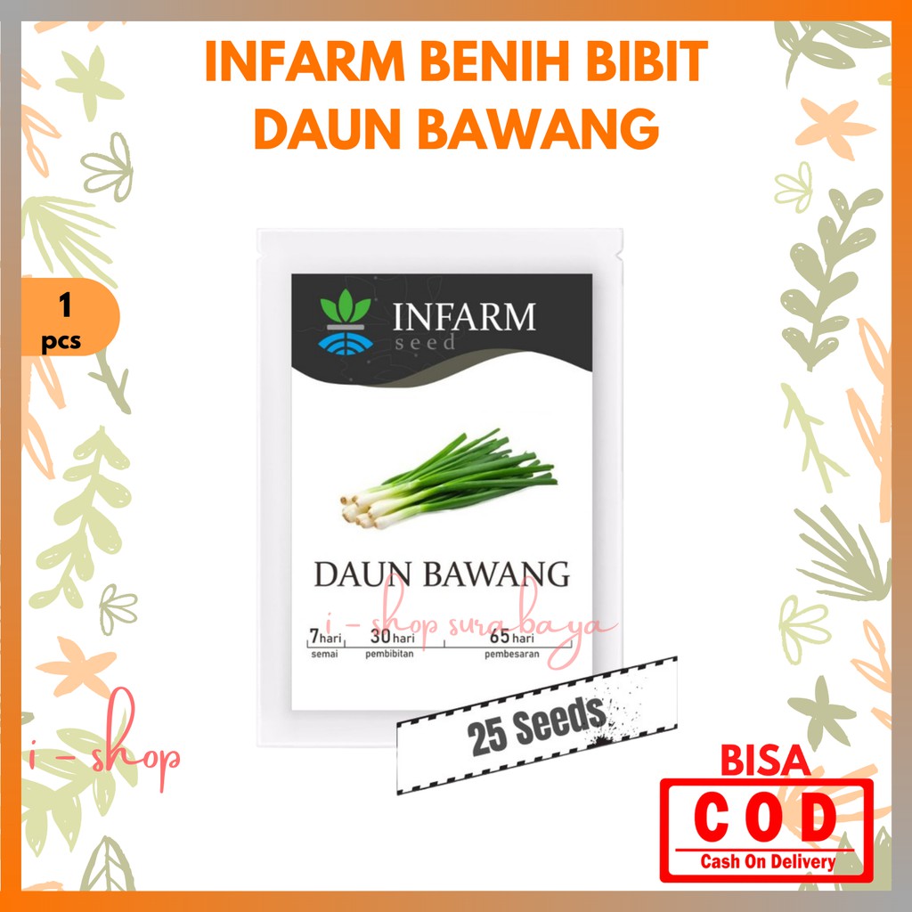 Infarm Benih Bibit Super Daun Bawang / Biji Super Sayuran Daun Bawang / Benih Bawang Daun