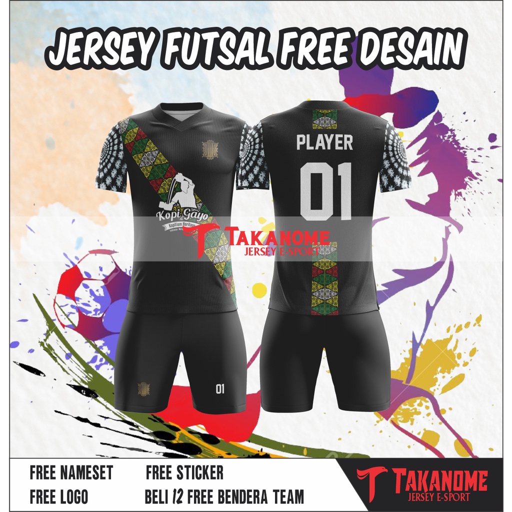 1 SET PAKAIAN OLAHRAGA PRIA WANITA BAJU KAOS BADMINTON LINING BULUTANGKIS VOLLY FUTSAL JERSEY PRINTI