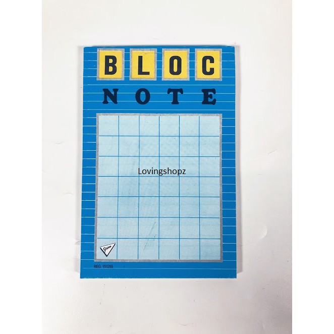 

Bloc Note ukuran sedang 10,5 cm X 15,5 cm
