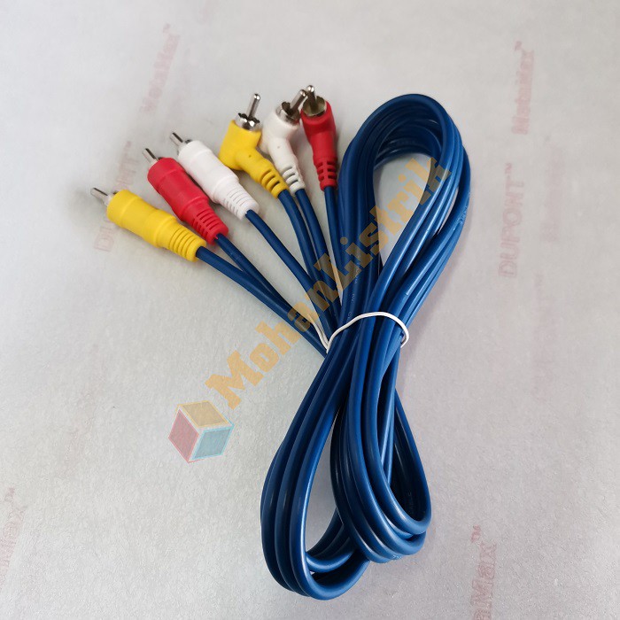 Kabel Audio RCA 1.5 Meter AV Audio Video 3 - 3 Kepala L Sivicom