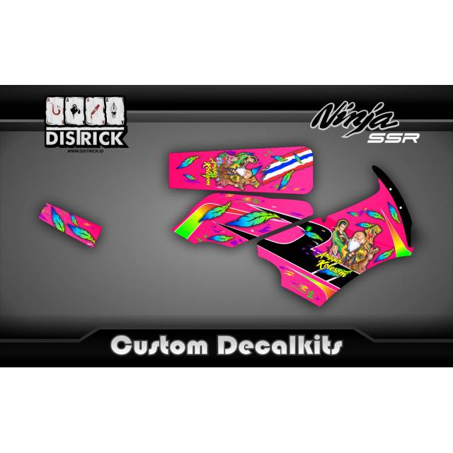 Decalkits fullbody Ninja 150 SSR Colosom body belakang SSR atau Ninja R