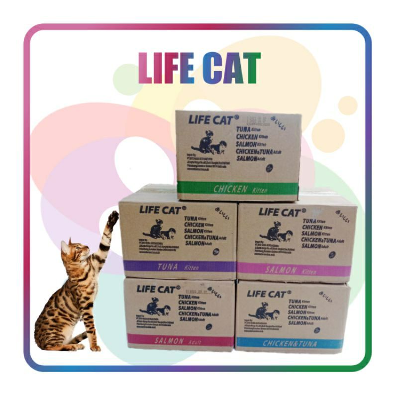 Life Cat Pouch Sachets 1 dus, Life cat Sachet isi 24