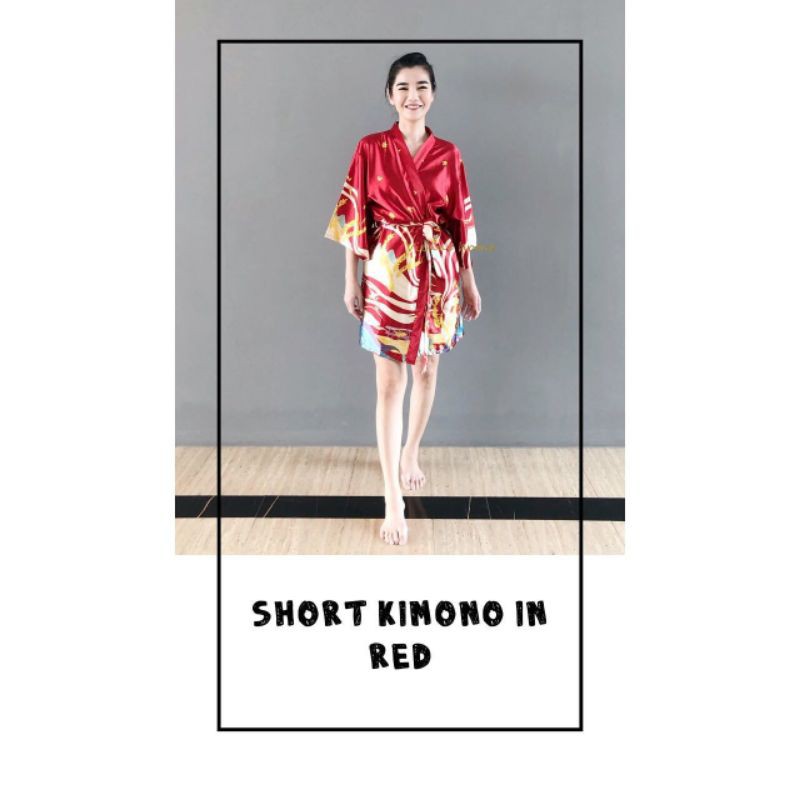 KIMONO SHORT SATIN PREMIUM