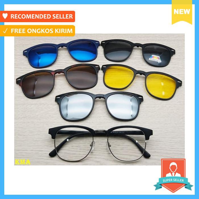 Frame Kacamata Minus Klip On 5 Lensa Kacamata Gaya - Aksesoris Pria - Kacamata Pria