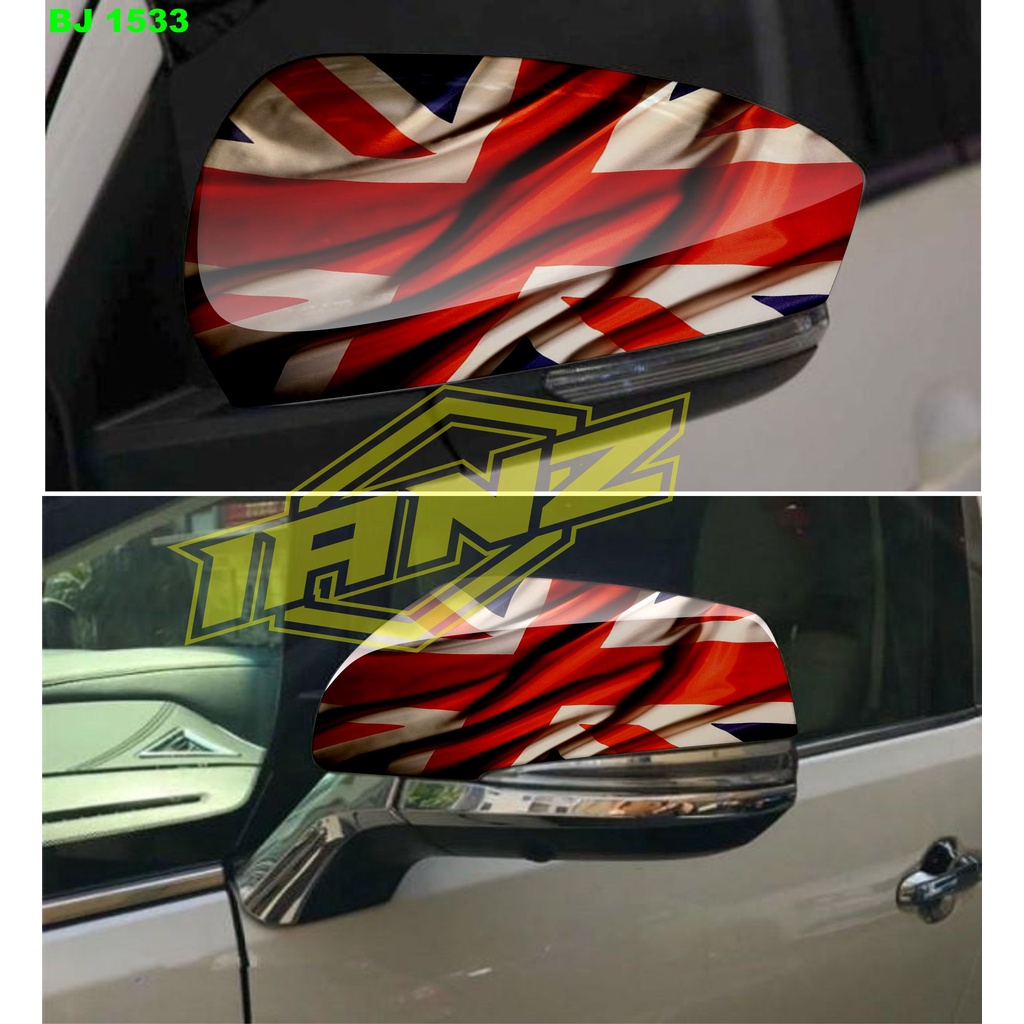 VARIASI STIKER SPION MOBIL BENDERA ENGLAND / STIKER MOBIL / STIKER SPION