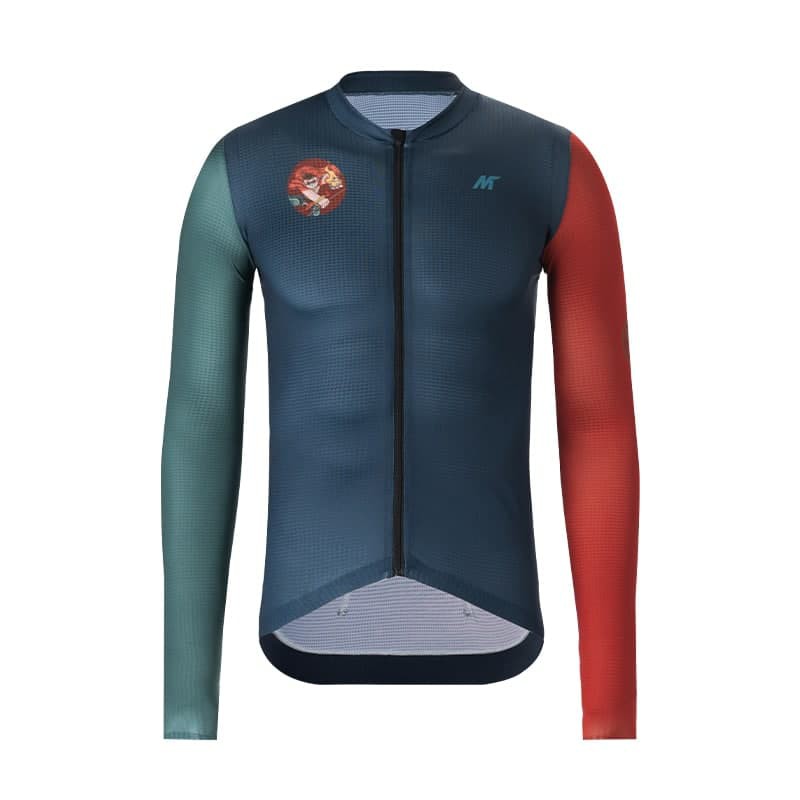 Jersey Sepeda Mysenlan Long Sleeve Jersey Asian Art Fire Boy