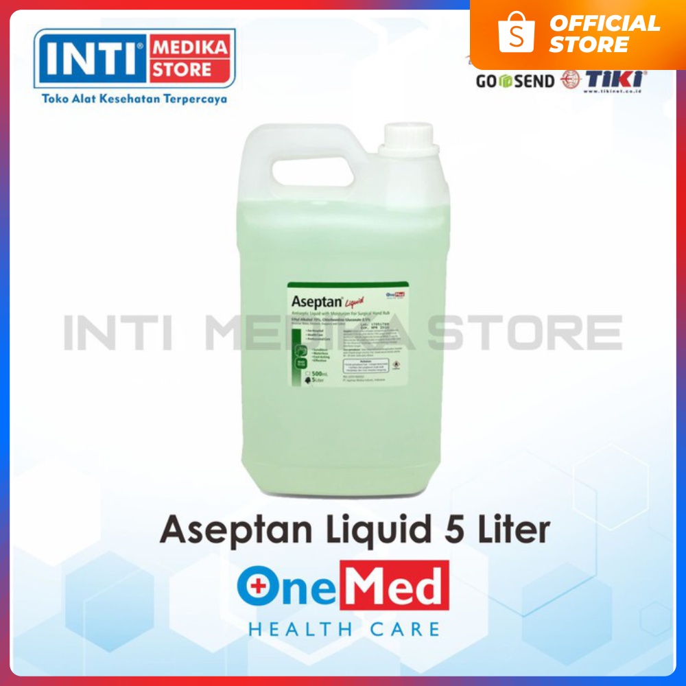 Jual ONEMED Aseptan Liquid 5 Liter Refill / Hand Sanitizer 5 Liter