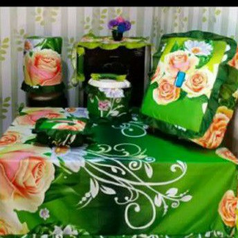 Kitchen set.. homeset.. taplak meja..tudung saji.. tutup kulkas  tutup galon