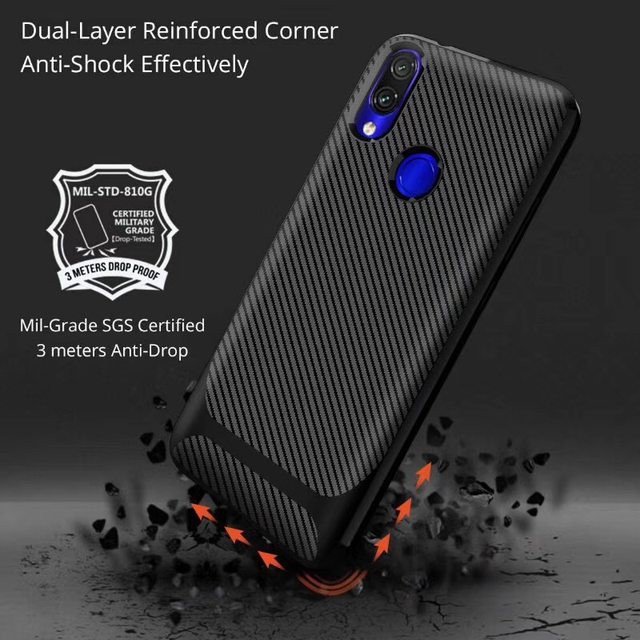 Xiaomi Redmi 7A Soft Case Rugged Carbon