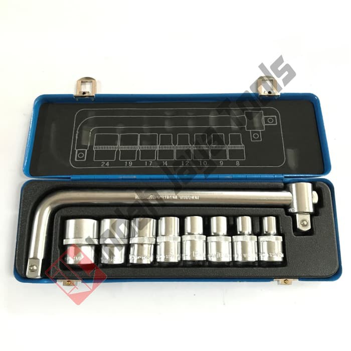 Kunci Sok Set 11 pcs MULTIPRO 8-24 mm