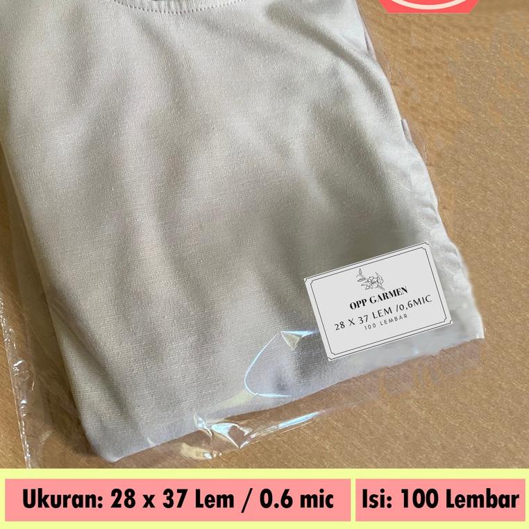 

❀ Plastik OPP Garmen 28 x 37 TEBAL 0,6 SUPERPREMIUM / PLASTIK BAJU ✰