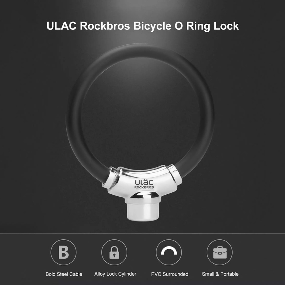 ROCKBROS Ulac A1C O Ring Kunci Gembok Sepeda Bicycle Lock