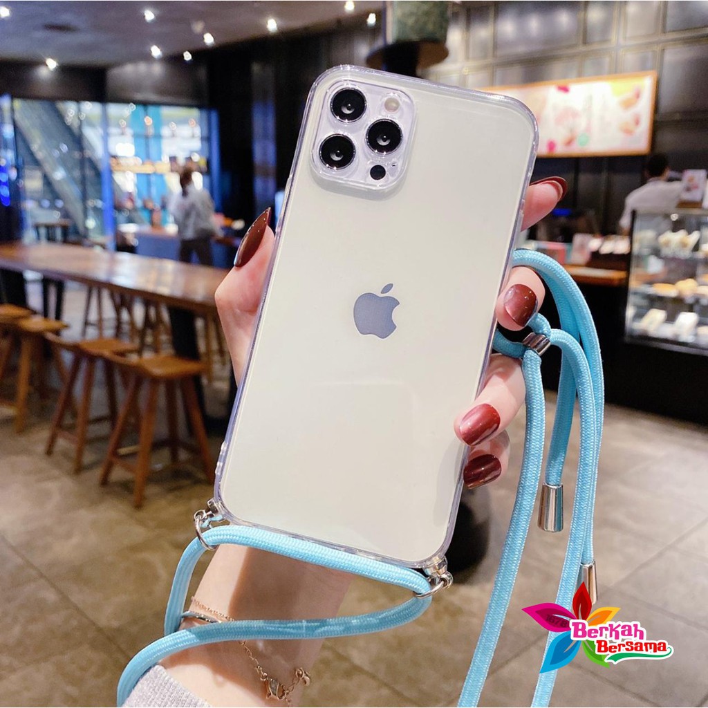 Softcase Slingcase Lanyard Bening Oppo A37 NEO 9 A1k A3s A15 A16 A8 A31 A53 A33 A11X A9 A5 2020 A54 BB3912