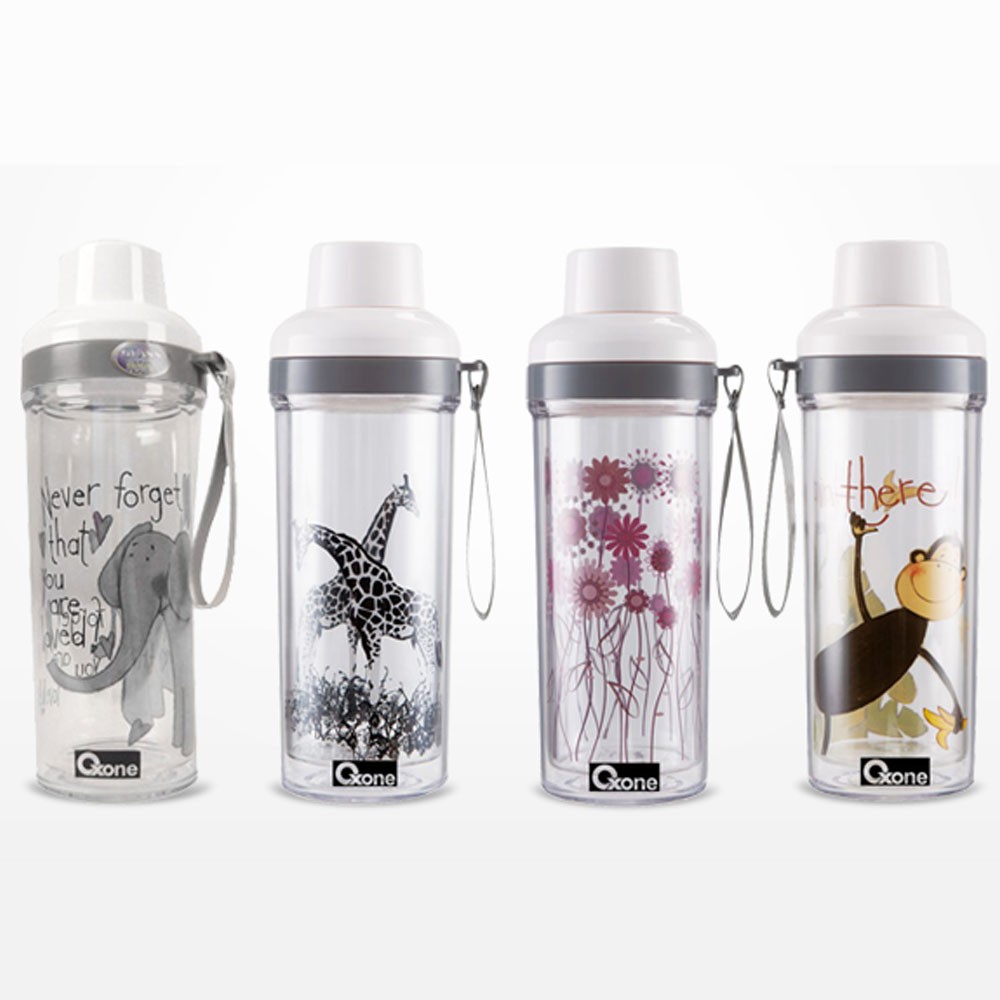 Oxone OX-032M Double Wall Glass Travel Bottle Thermos