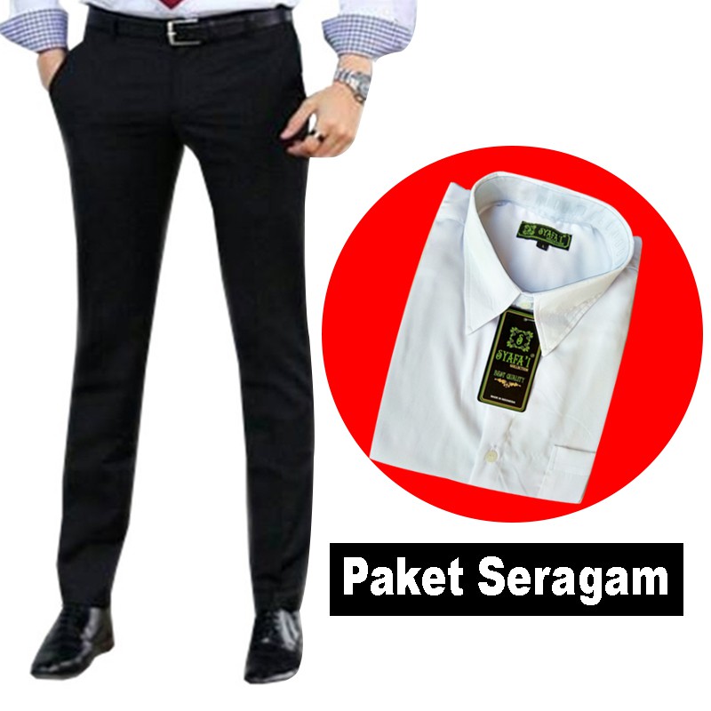 celana kerja pria slimfit celana kantor celana bahan