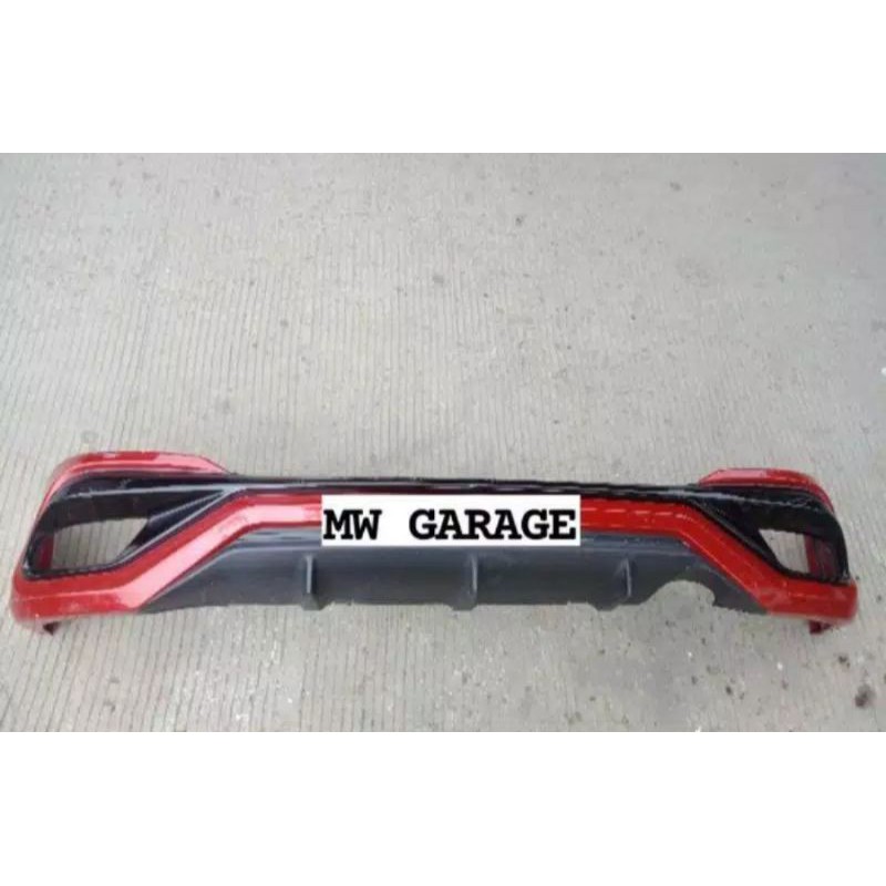 Bodykit bumper belakang Yaris TRD 2018 2019 2020 2021