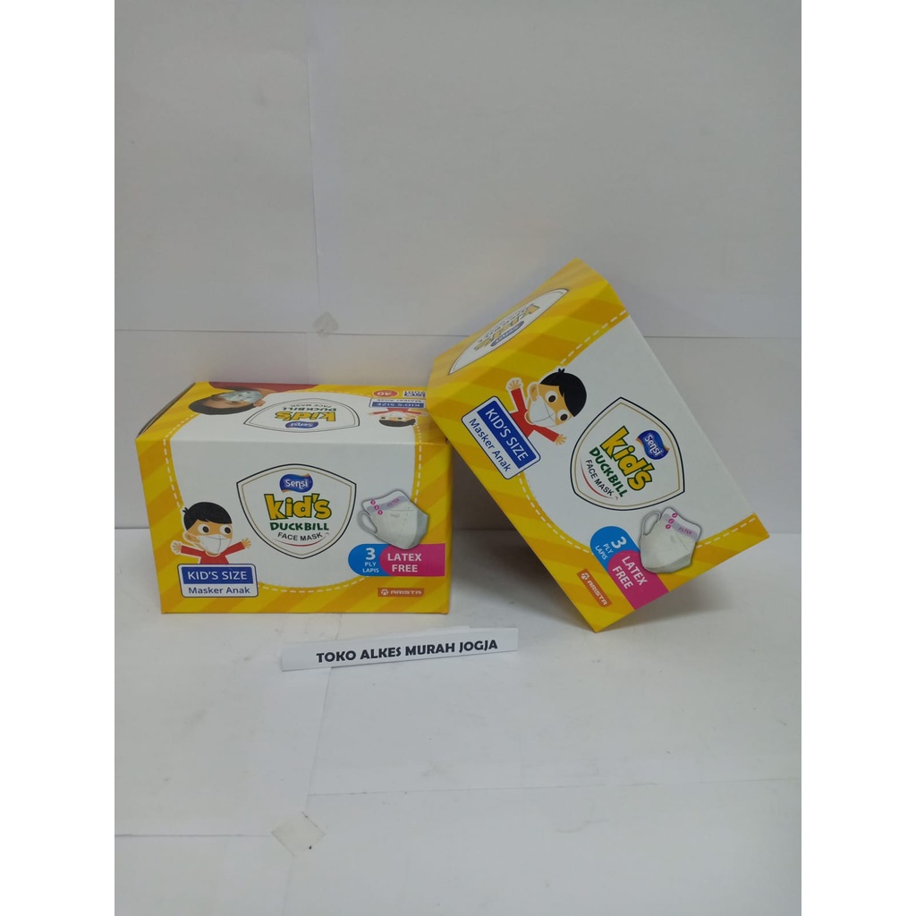 Masker Kids Sensi Model Earloop Warna Putih
