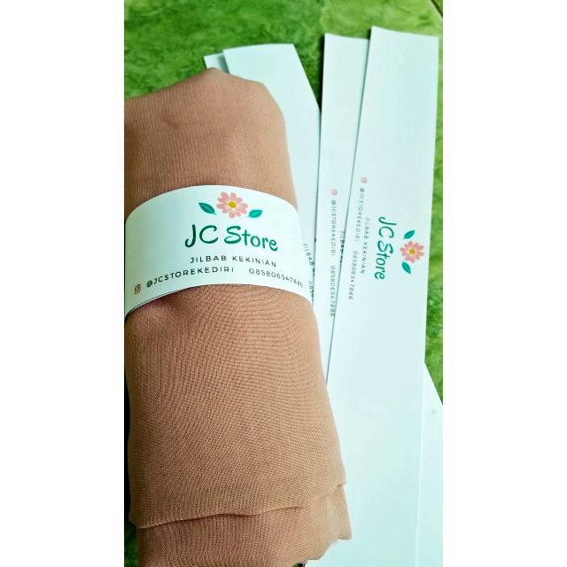 

Roll label / label jilbab / Tag jilbab bahan kertas manila ukuran 30cm x 5 cm