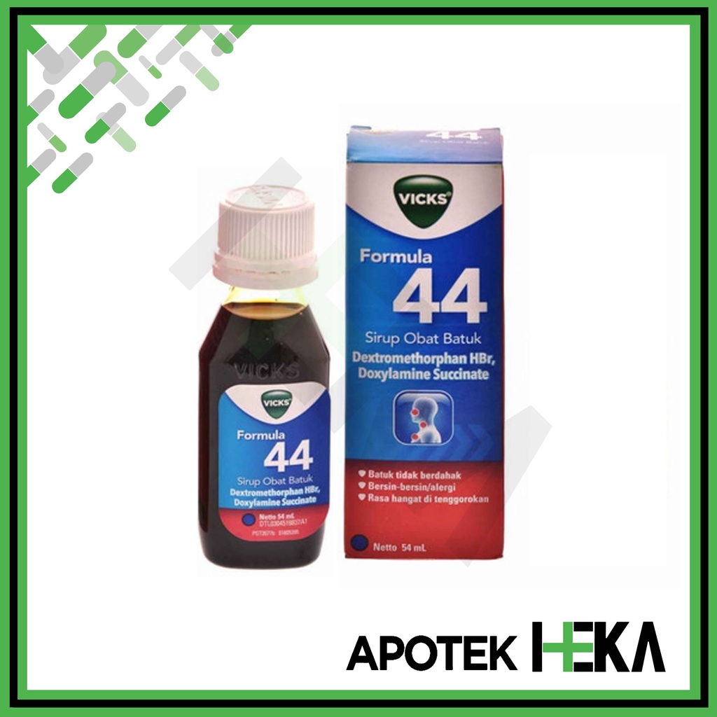 Vicks Formula 44 - Sirup Obat Batuk Tidak Berdahak, Bersin Alergi (SEMARANG)