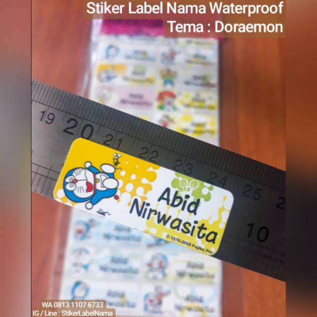 

DORAEMON ~ STIKER LABEL NAMA WATERPROOF / LABEL NAMA / STIKER LABEL / STICKER LABEL WATERPROOF