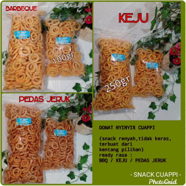 

KERUPUK DONAT NYINYIR CUAPPI KEMASAN 100GRAM