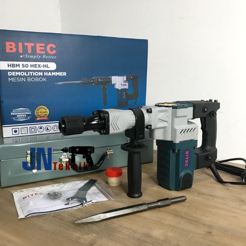 MESIN BOBOK BETON BITEC HBM 50 HEX DEMOLITION JACK HAMMER BITEC HBM 50 HEX