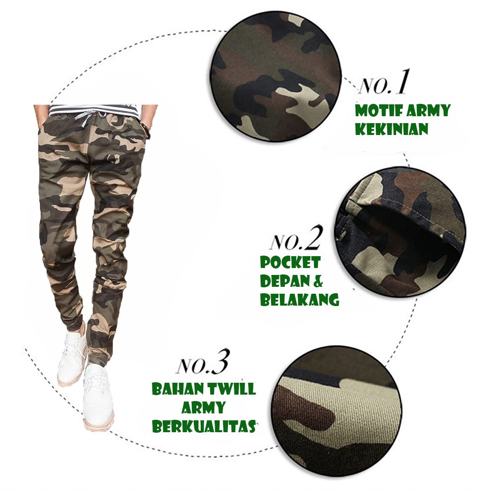 Celana Jogger Army Pria JCCollections