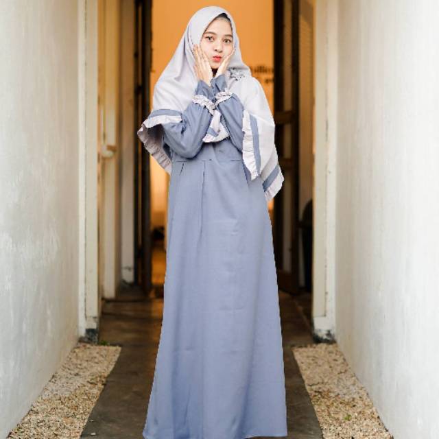 TERLARIS AISHA GAMIS SET, GAMIS MURAH, GAMIS UKHTI