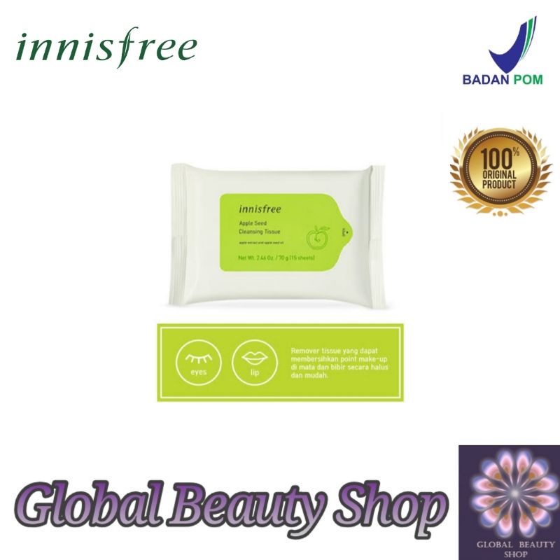 Innisfree Apple Seed Cleansing Tissue / 15 lembar