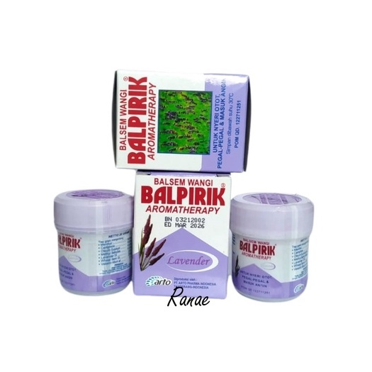 LAVENDER - Balsem Balpirik Balsem Wangi Aromatherapy 20gr