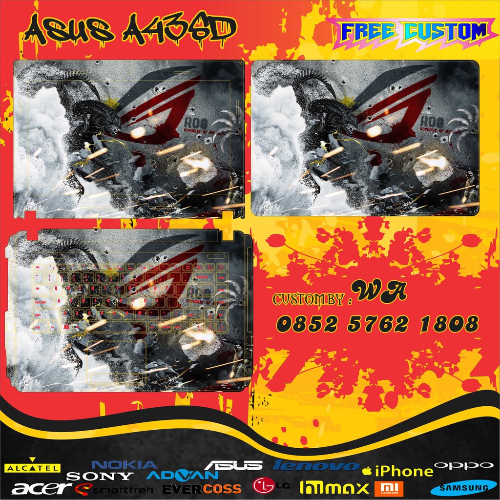 GARSKIN LAPTOP Asus A43SD FULL BODY 1