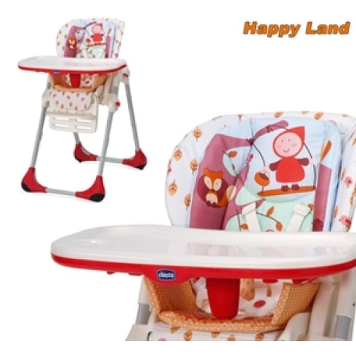 Chicco High Chair Polly 2 In 1 Happy Land Kursi Makan Bayi